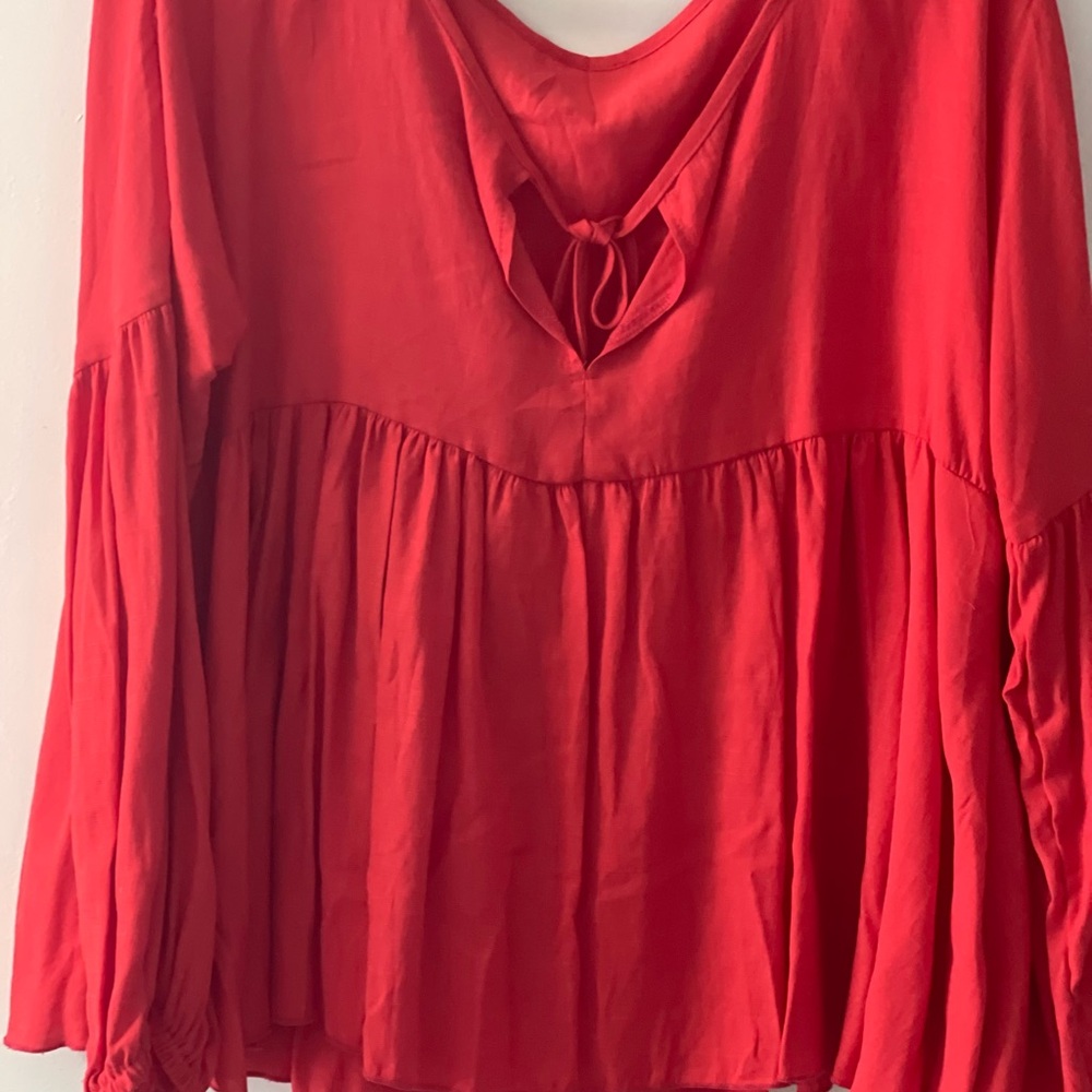 Red Simple Blessings Boutique Blouse